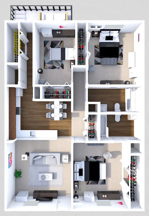 a floor plan of a house